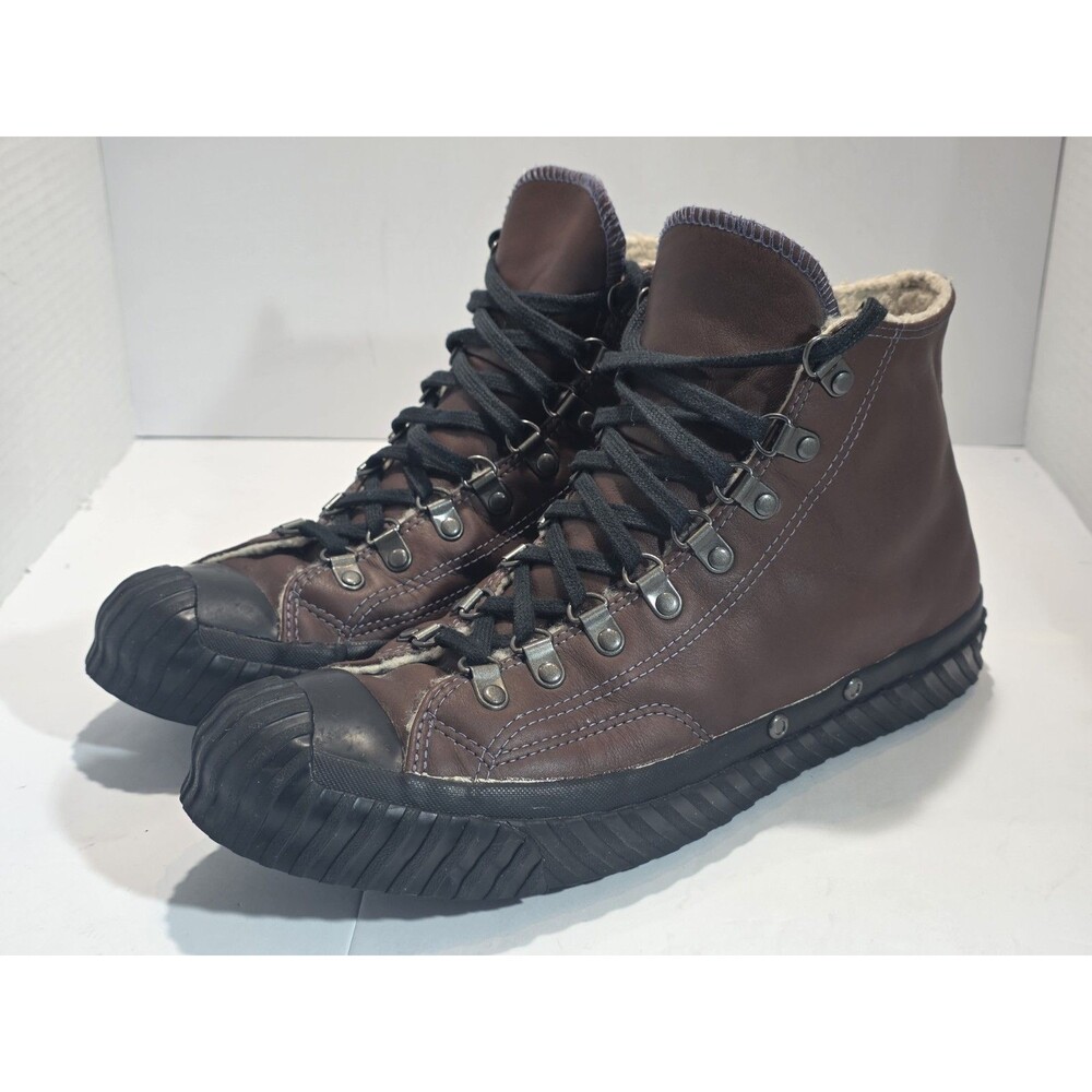 Converse YOU  Hi Sneaker 168161C Leather Fleece Lined Mens Sz 10